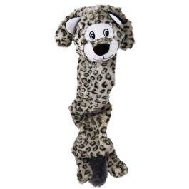 KONG Stretchezz Jumbo Snow Leopard pluche hondenspeeltje van 75 cm