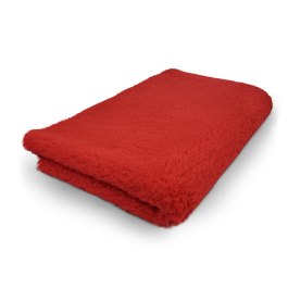 Topmast Vetbed rood effen met antislip 150 x 100 cm