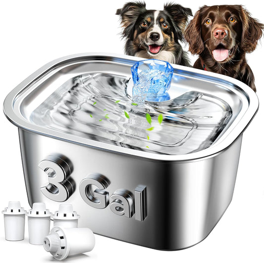 RVS Drinkfontein voor Grote Honden – 11 Liter